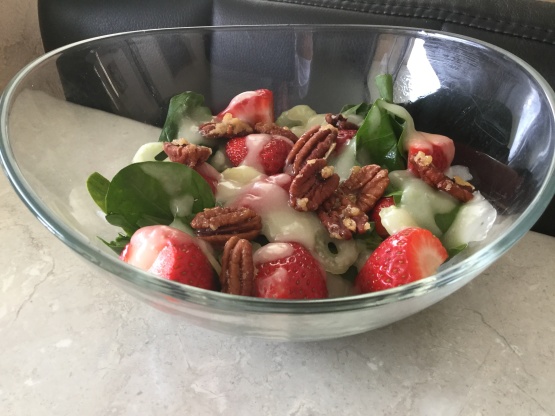 Strawberry Spinach Salad with Candied Pecans Recipe - Food.com
