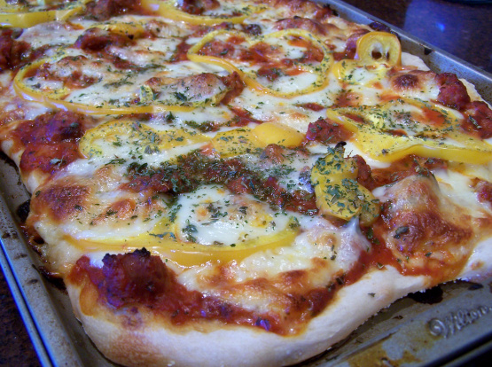 Homemade Deep Dish Sausage Pizza Recipe - Food.com