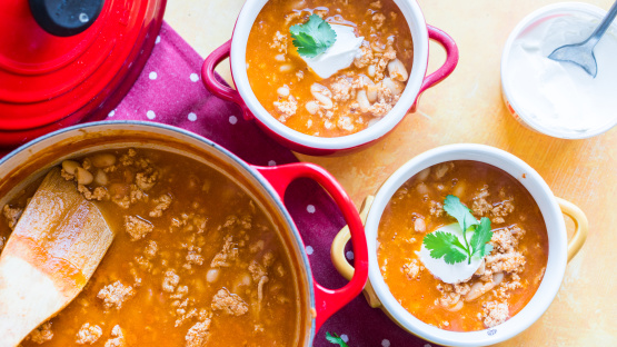 Ground Turkey & White Bean Chili