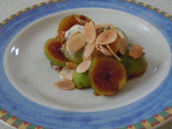 Sauteed Fresh Fig and Almond Dessert Recipe - Food.com