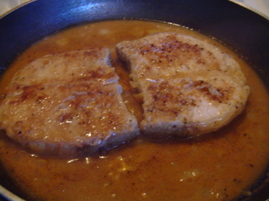 Easy Pork Chops In Savory Mustard Sauce Recipe - Genius Kitchen