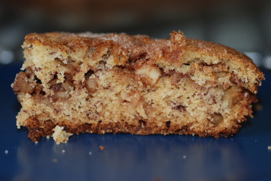 banana streusel cake