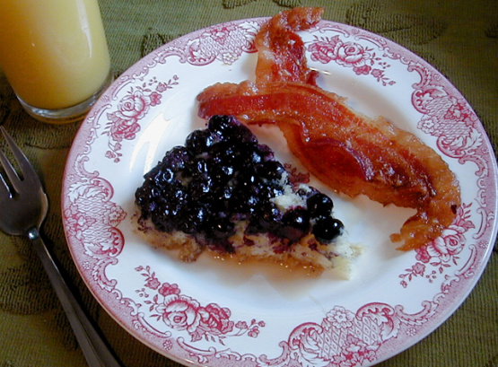 Upside-Down Blueberry Pancake