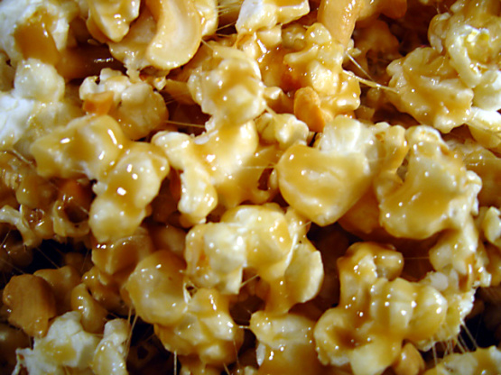 Microwave Caramel Popcorn