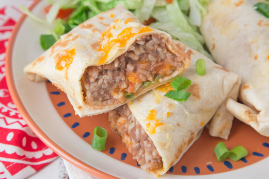 Refried Bean Burritos Recipe - Genius Kitchen