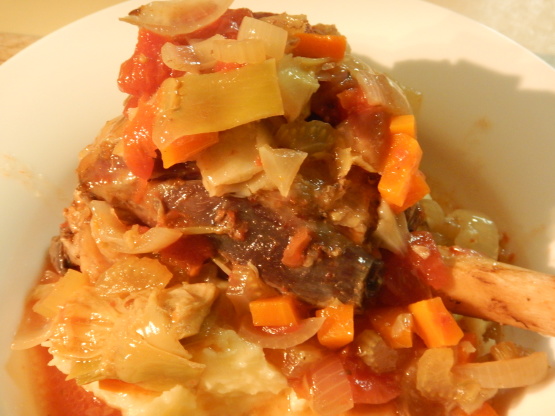 Artichoke and Lamb Shanks Crock Pot Dinner