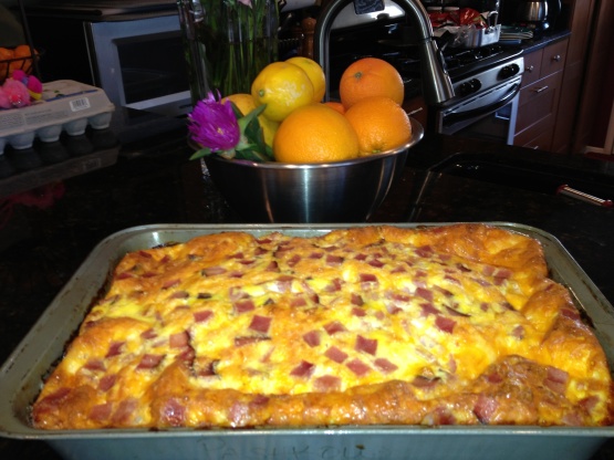 Cheesy Egg Casserole Recipe - Genius Kitchen