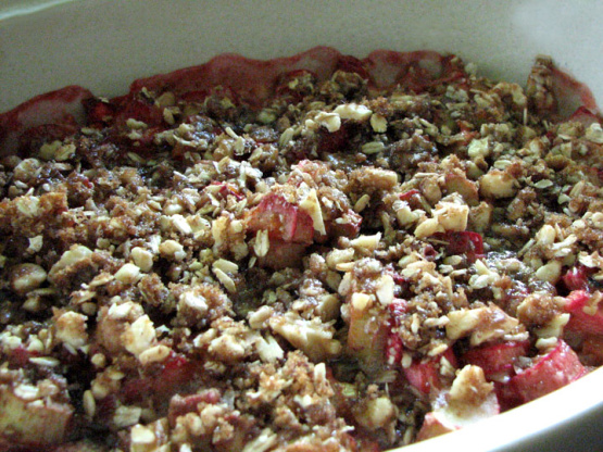 Summer Strawberry Rhubarb Crisp Recipe - Food.com