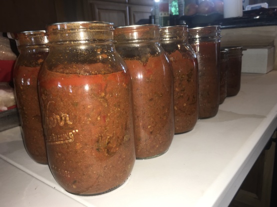 Spaghetti Sauce With Meat (for Canning) Recipe - Food.com