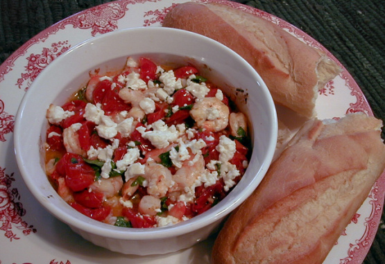 Roasted Tomatoes with Shrimp & Feta