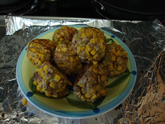Tasty Baked Corn Balls