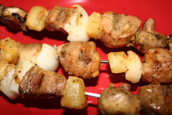 Pork and Vegetable/fruit Kabobs Recipe - Food.com