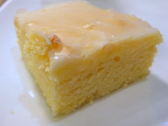Lemon Brownies With Glaze