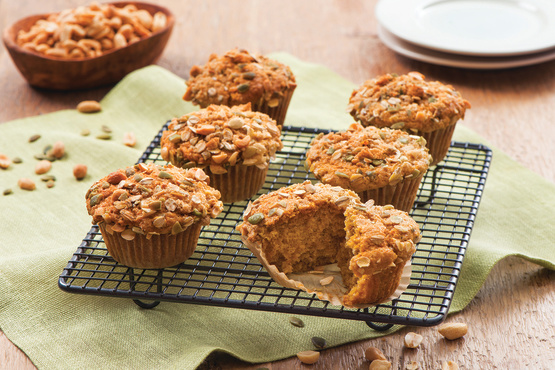 Five-Spice Peanut & Pumpkin Muffins
