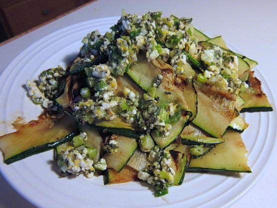 WW Grilled Zucchini With Lemon-Herb Feta Recipe - Food.com