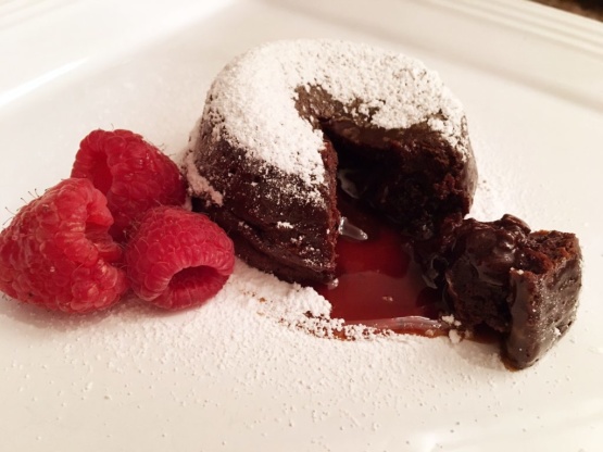 Chocolate Lava Cake with Caramel