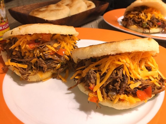 Arepas With Beef Brisket