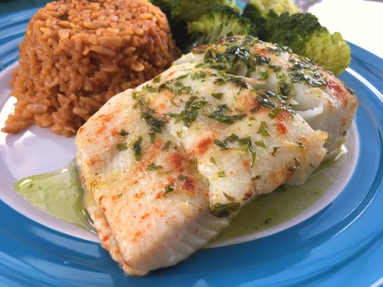 Tarragon-Limoncello Halibut