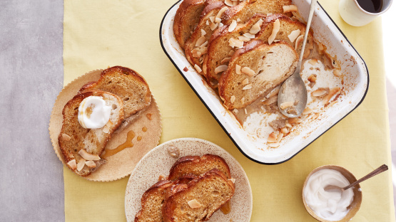 Banana & Coconut Baked French Toast
