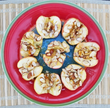 Baked Apples With Honey & Slivered Almonds