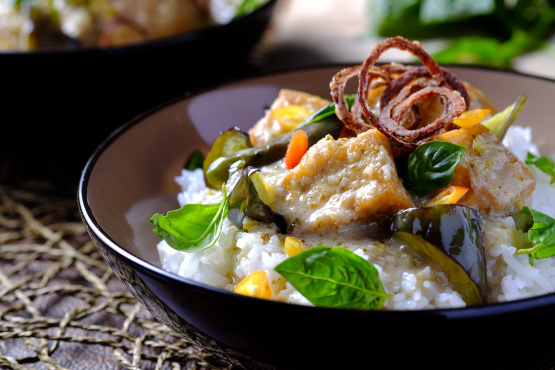 Tofu and Eggplant Green Curry Recipe - Food.com