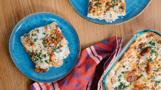 Shrimp Scampi Lasagna