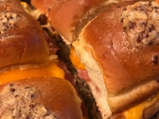 Mini Baked Ham (And Cheese) Sandwiches Recipe - Food.com