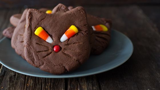 Galleta de gato negro