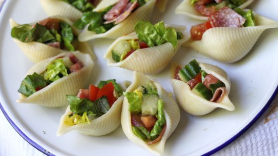 Italian Chopped Salad in Shells
