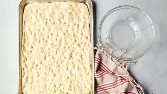 Step Seven: Dimple the Dough