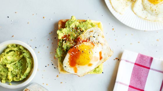 Avocado, Fried Egg, Hot Sauce & Everything Bagel Seasoning