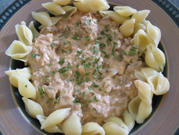 Creamy Beef Stroganoff