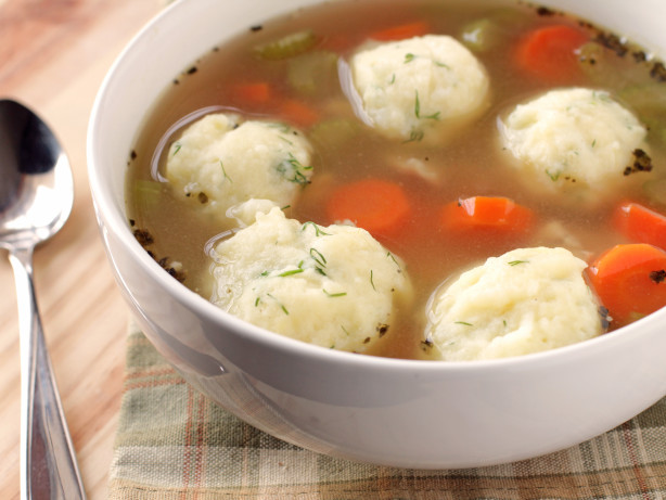 Potato Kneidlach Soup Dumplings