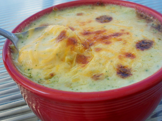 Broccoli Soup with Cheddar Cheese