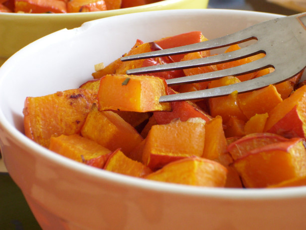 Roasted Butternut Squash with Lime & Rosemary