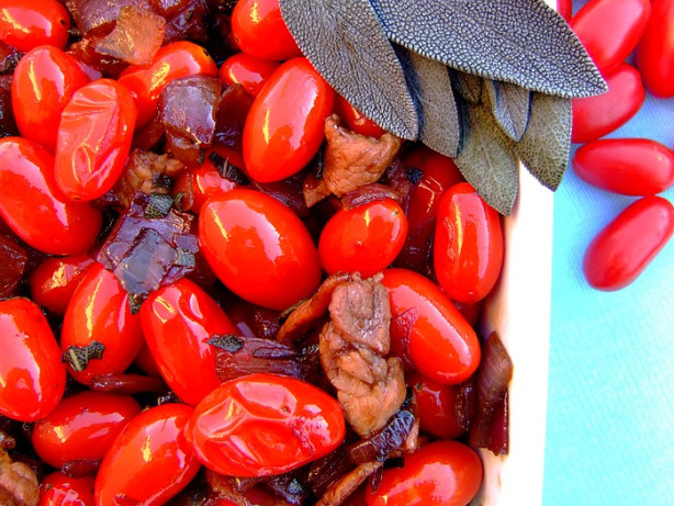 Twist: Grape Tomatoes with Bacon