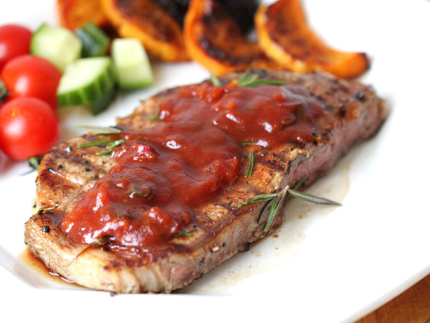 6-Point Texas Steak with BBQ Sauce