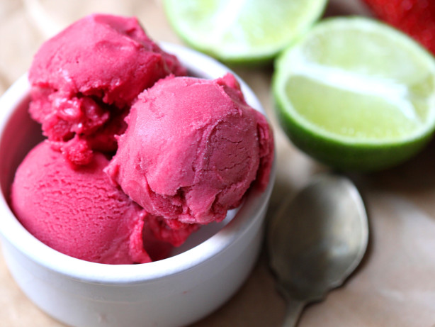 Strawberry & Lime Sorbet