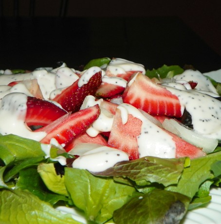 Strawberry Spinach Salad With Sweet Mayo Dressing Recipe - Food.com