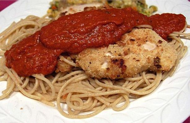 Low Calorie Parmesan Chicken With Tomato Cream Sauce Recipe - Food.com