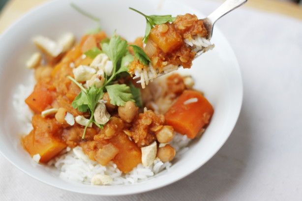 Winter Squash, Chickpea And Red Lentil Stew Recipe - Food.com