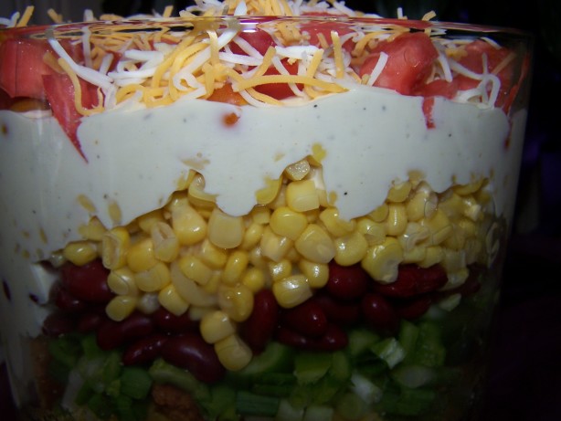 Cornbread Layered Salad Recipe - Food.com