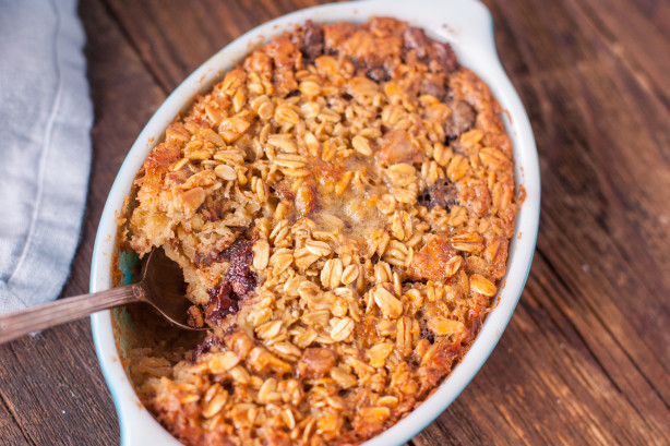 Chocolate Chip Cookie Baked Oatmeal Recipe - Food.com