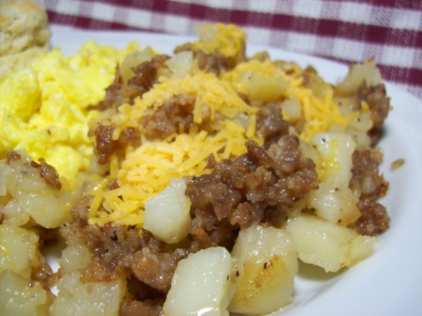 Potatoes And Sausage Skillet Fry Recipe - Food.com