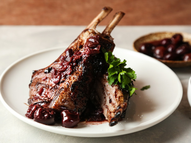 Rack of Lamb with Cherry Reduction
