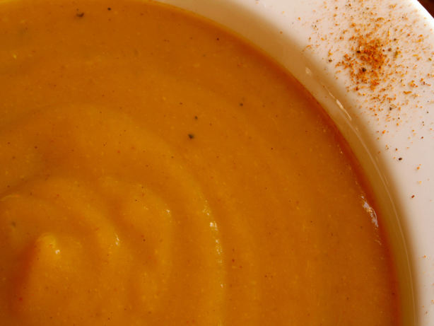 Curried Butternut Squash & Apple Soup