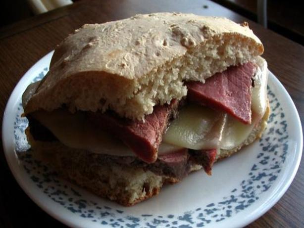 Leftover Corned Beef Sandwich