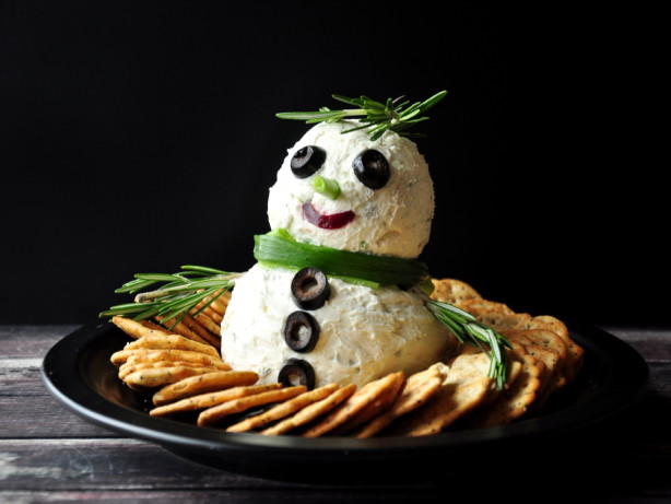 Snowman Cheese Balls