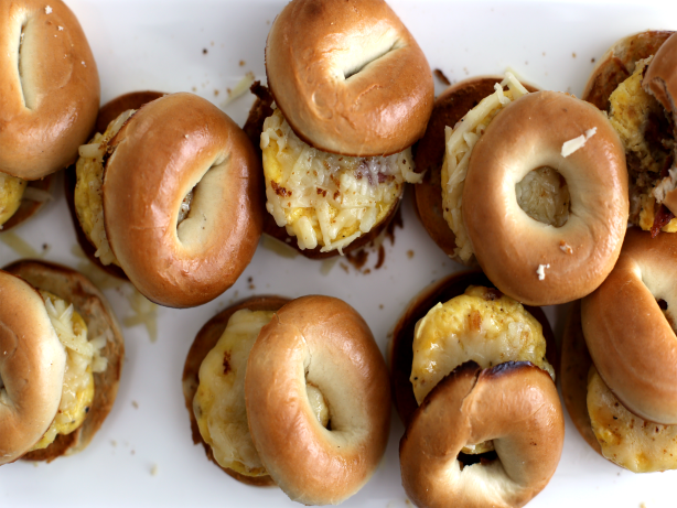 Breakfast Bagel Sandwiches