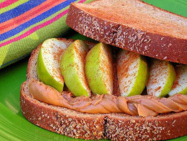 Peanutty Apple Toast